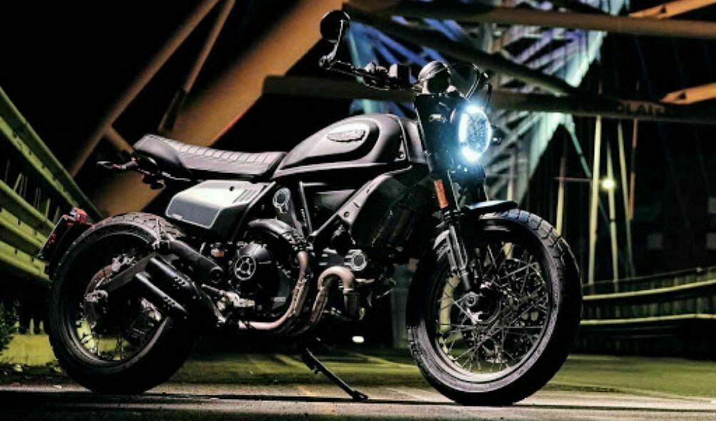 A Ducati Scrambler on its way to be launched