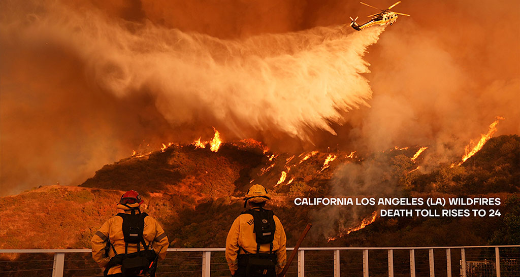 California Los Angeles (LA) Wildfires: Death toll rises to 24