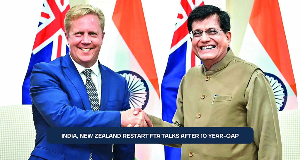 India, New Zealand Restart FTA Talks After 10 Year-Gap